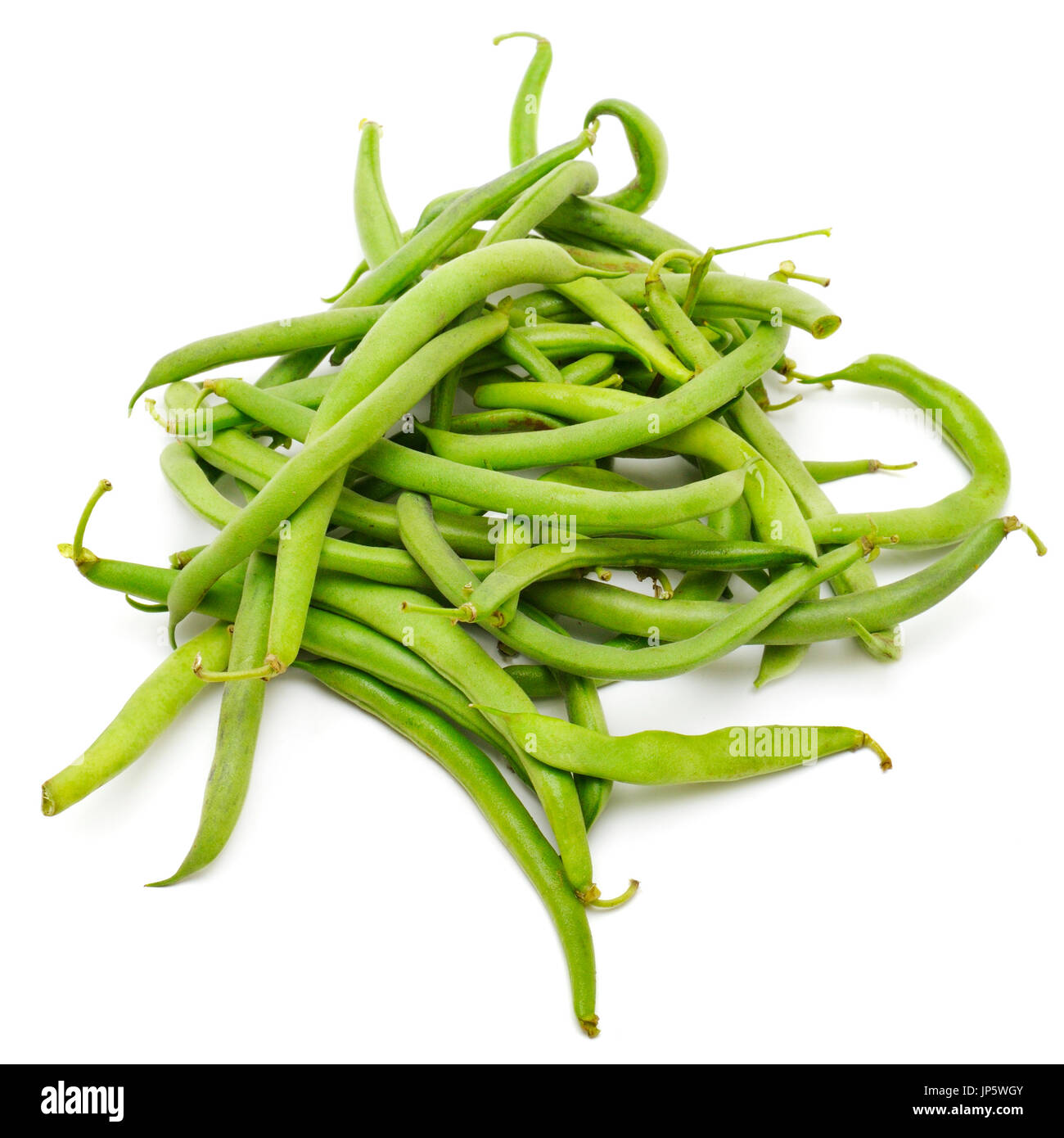 pea pods isolated on a white Stock Photo