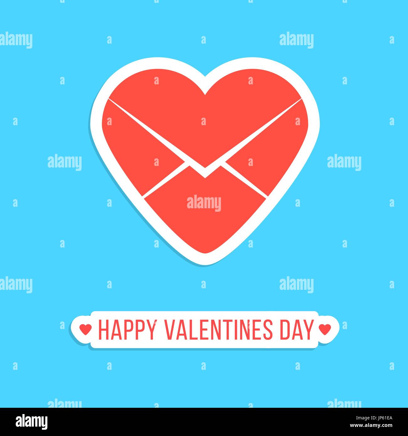 Valentines day heart sticker Stock Vector Images - Alamy