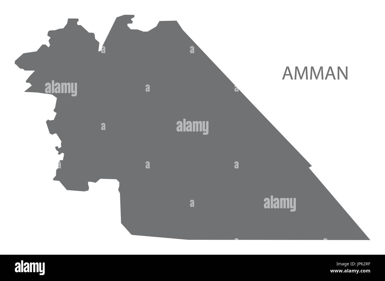Amman Jordan governorate map grey illustration silhouette shape Stock Vector Image & Art Alamy