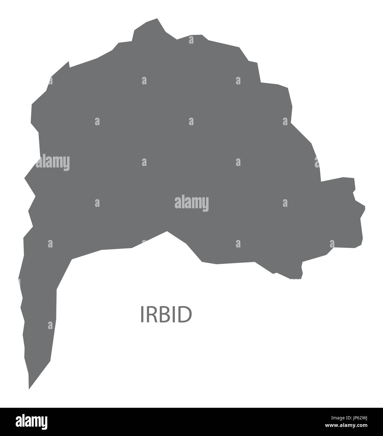Irbid Jordan governorate map grey illustration silhouette shape Stock  Vector Image & Art - Alamy