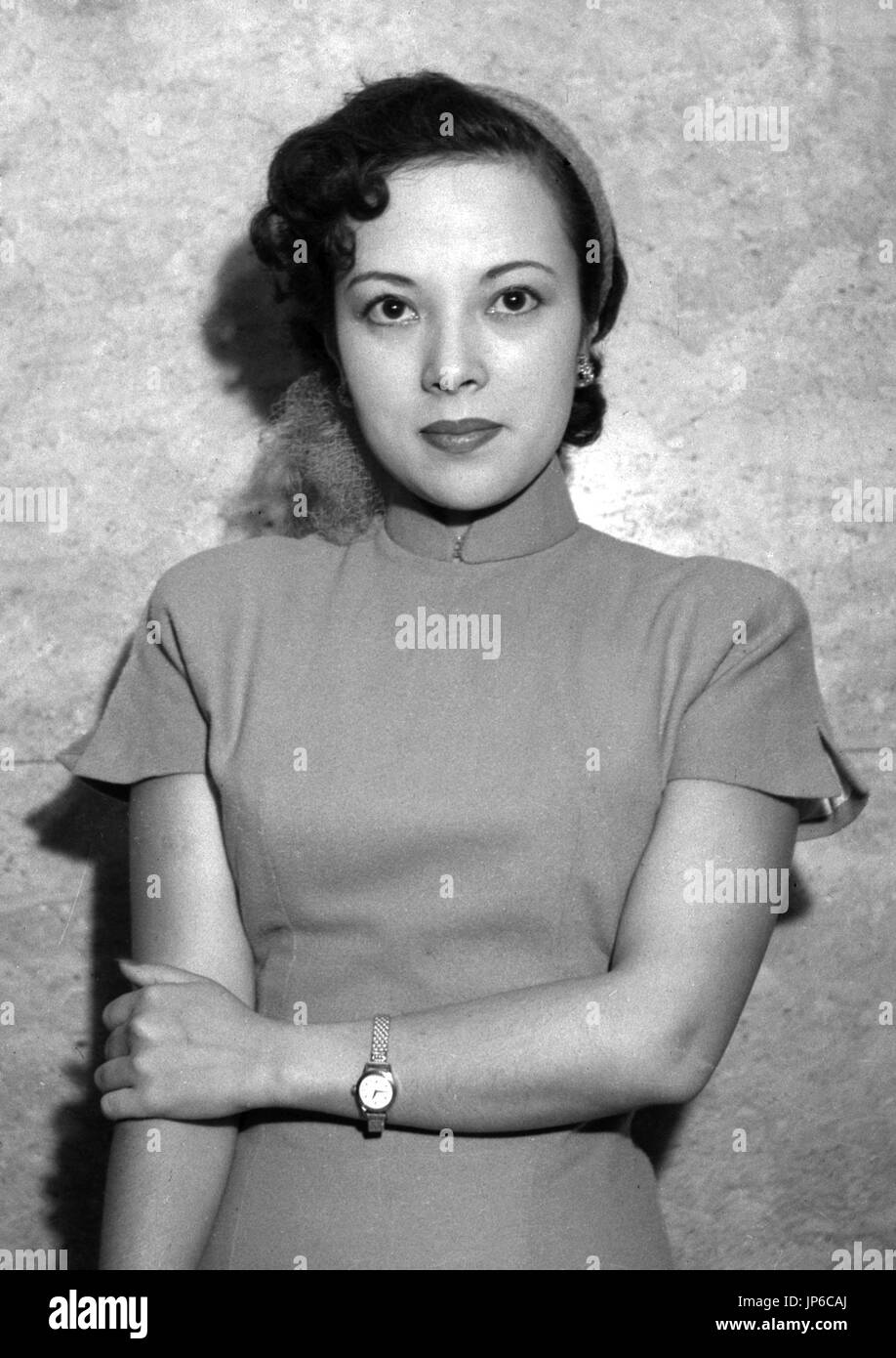 File photo taken in 1949 shows Yoshiko Yamaguchi, a Japanese singer and