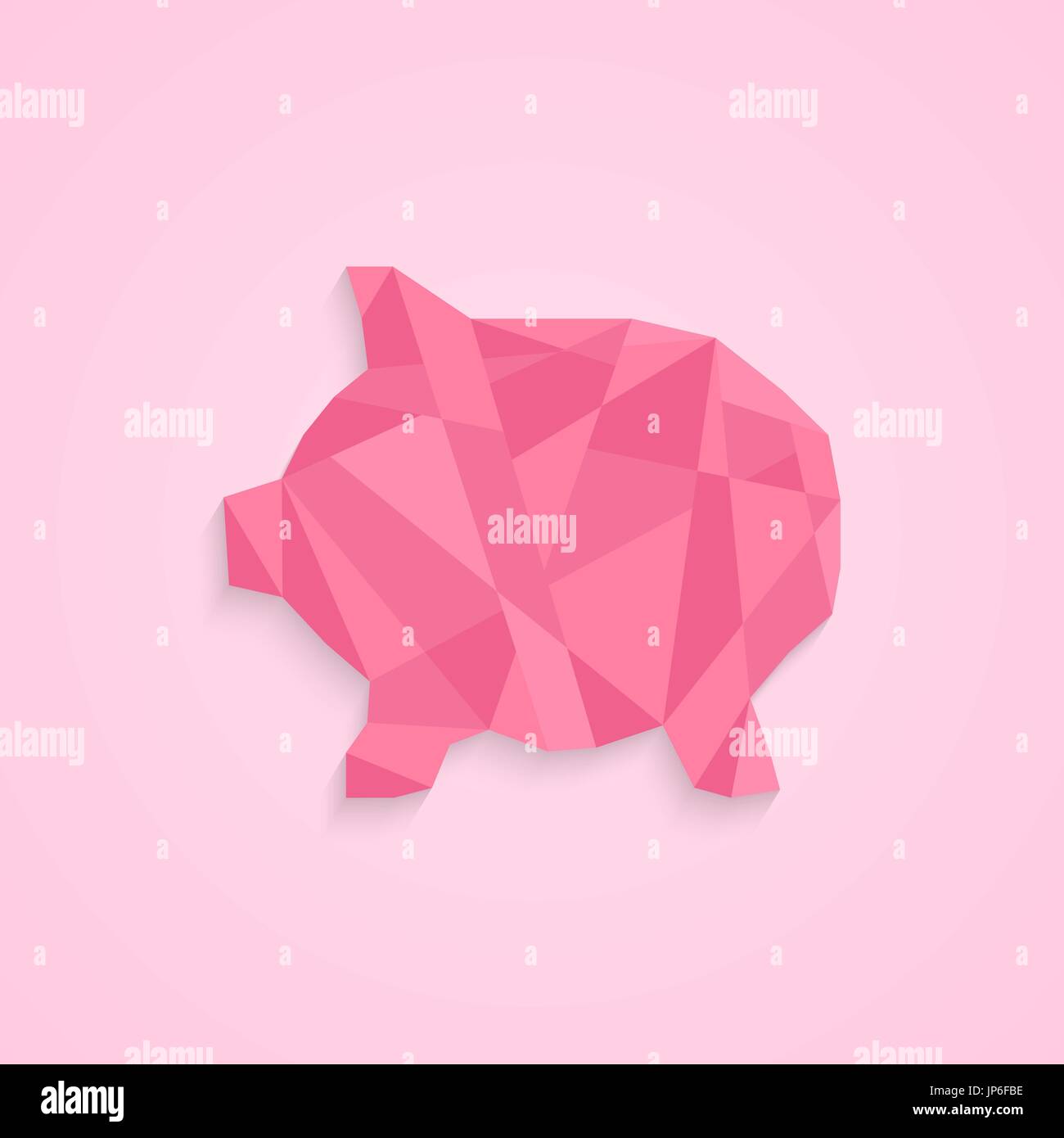 low poly piggy bank Stock Vector Image & Art - Alamy