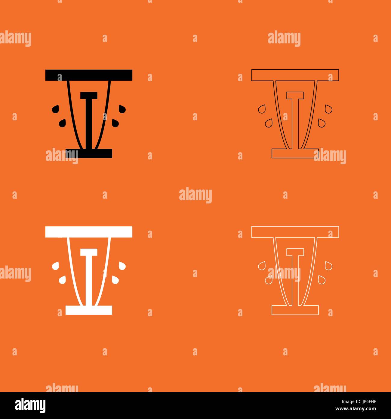 Automatic lawn sprinkler Stock Vector Images - Alamy