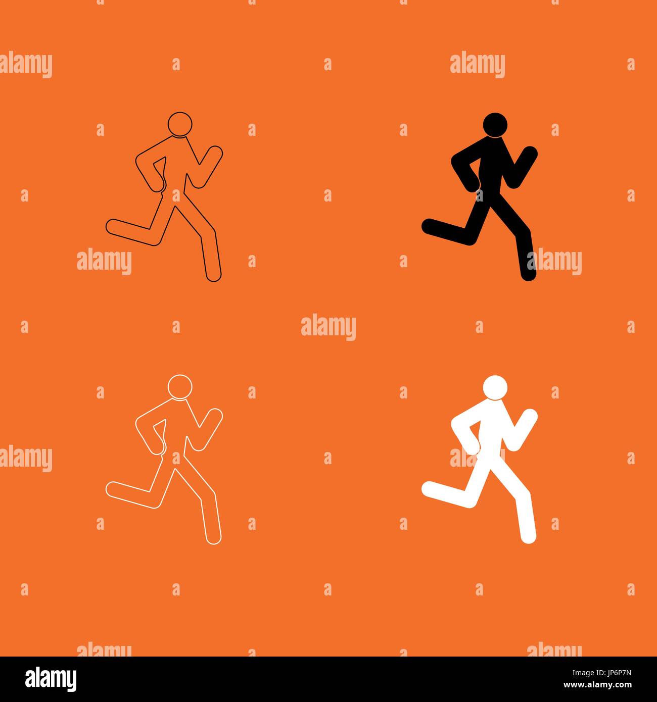 Run sign Stock Vector Images - Alamy