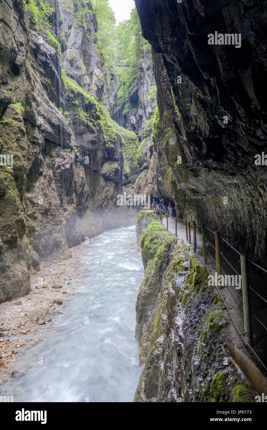 Partnach Gorge - Partnachklamm, Garmisch-Partenkirchen, Upper Bavaria ...