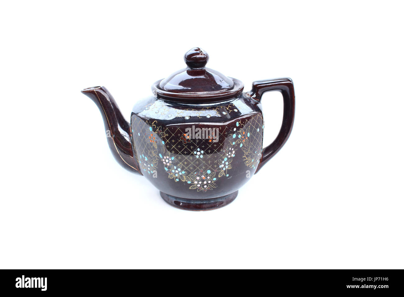 ceramic tea pot on isolated Stock Photo Alamy