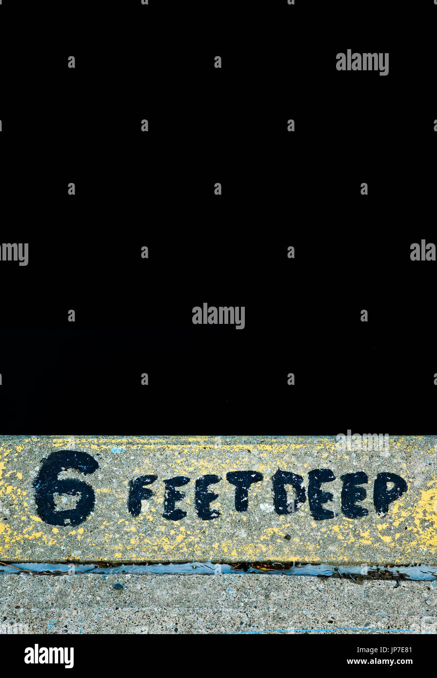 6 feet deep Stock Photo - Alamy