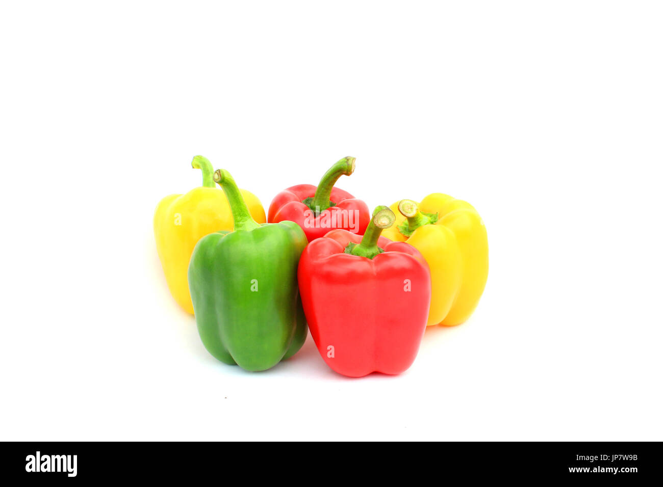 sweet peppers isolated on white background Stock Photo - Alamy