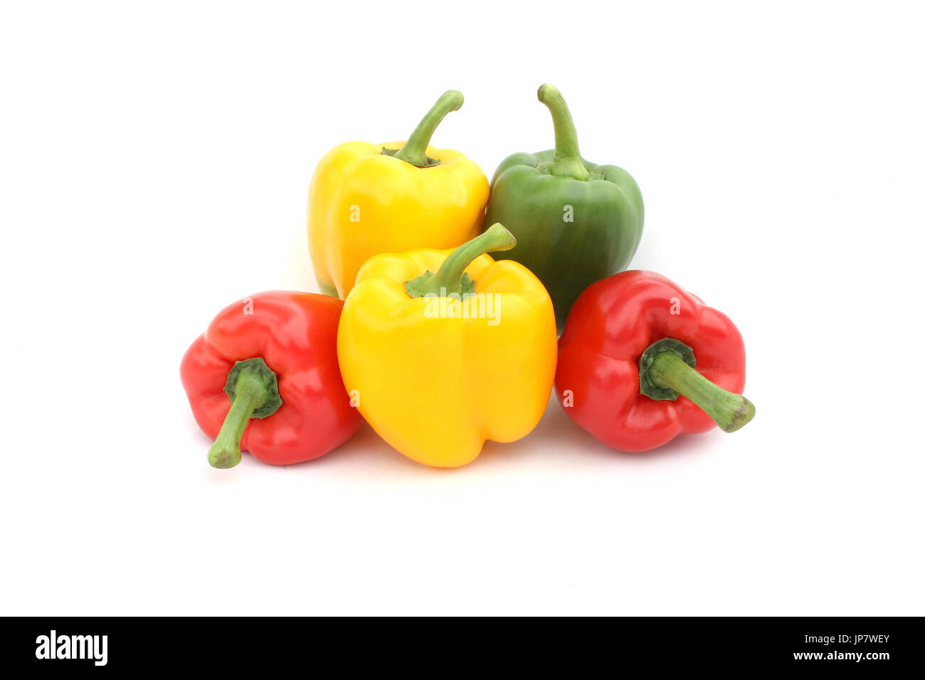 sweet peppers isolated on white background Stock Photo - Alamy