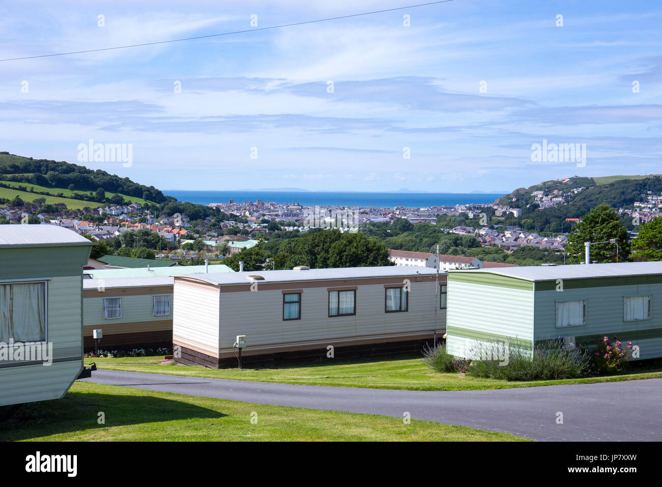 Aberystwyth as seen from Midfield Holiday & Residential Park Ceredigion