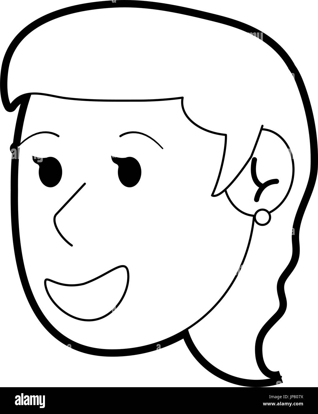 happy young women face Stock Vector Image &amp; Art - Alamy