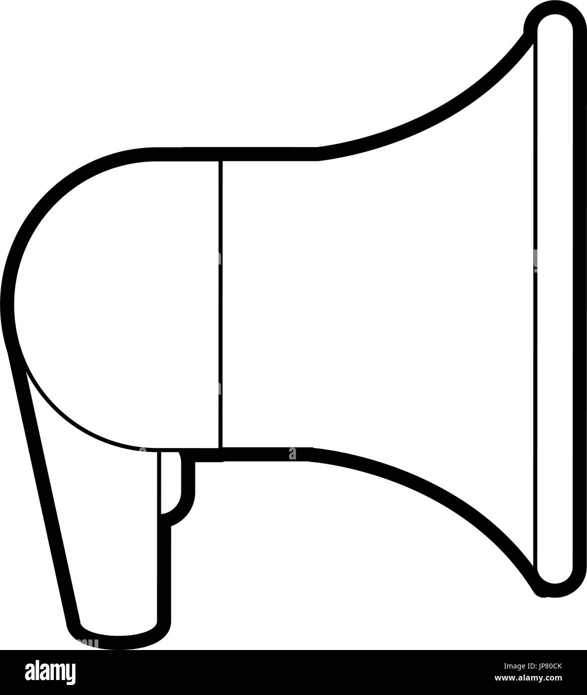 black and white megaphone icon Stock Vector Image & Art Alamy