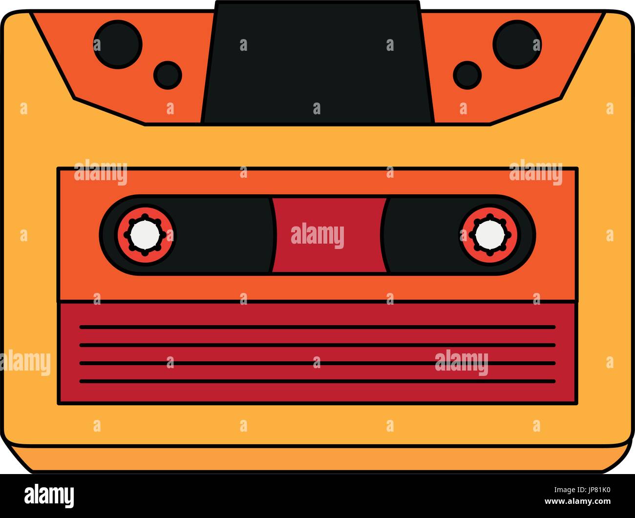 retro audio cassette tape Stock Vector Image & Art - Alamy