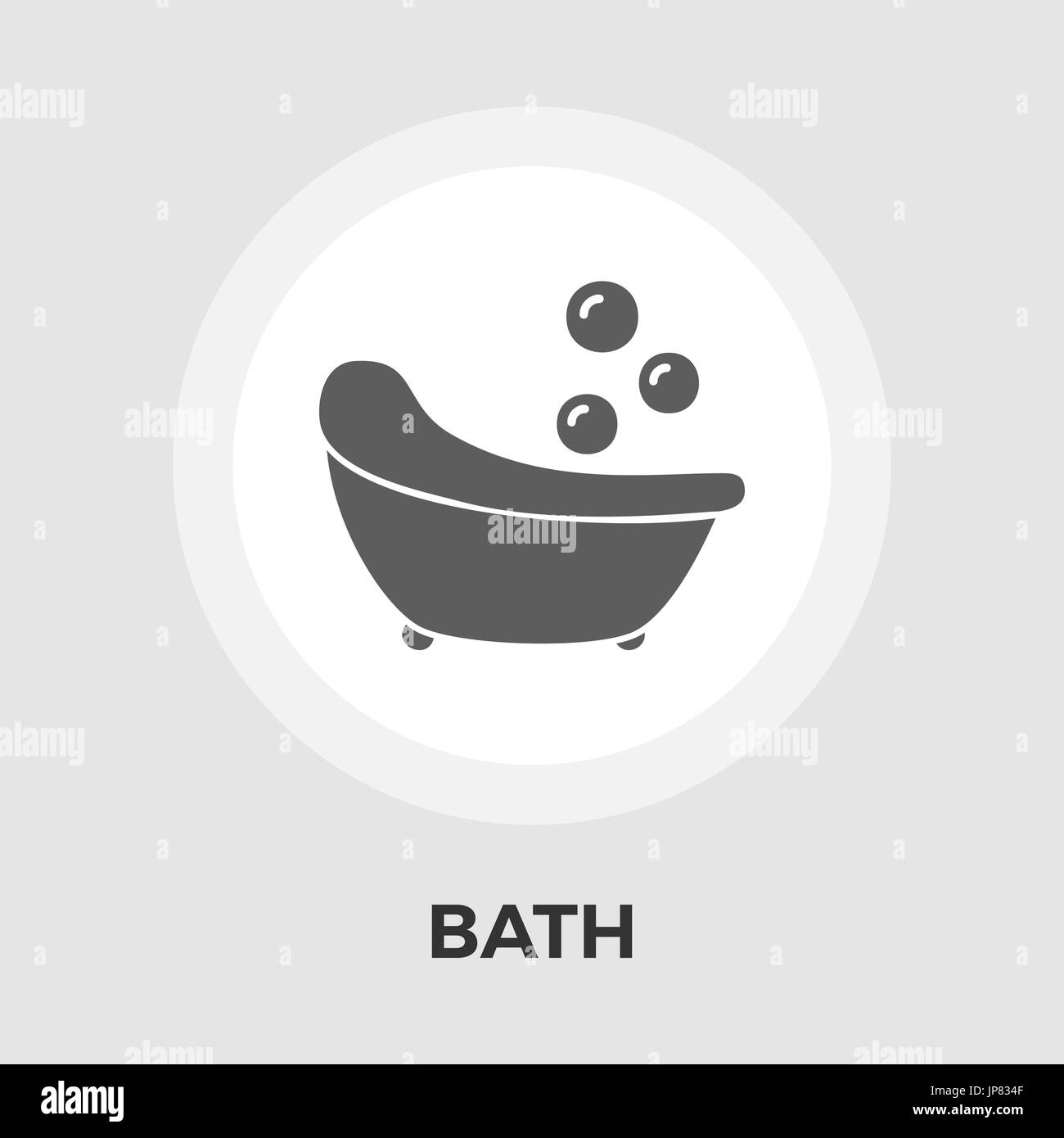 Bath Icon Vector. Flat icon isolated on the white background. Editable EPS file. Vector illustration. Stock Vector