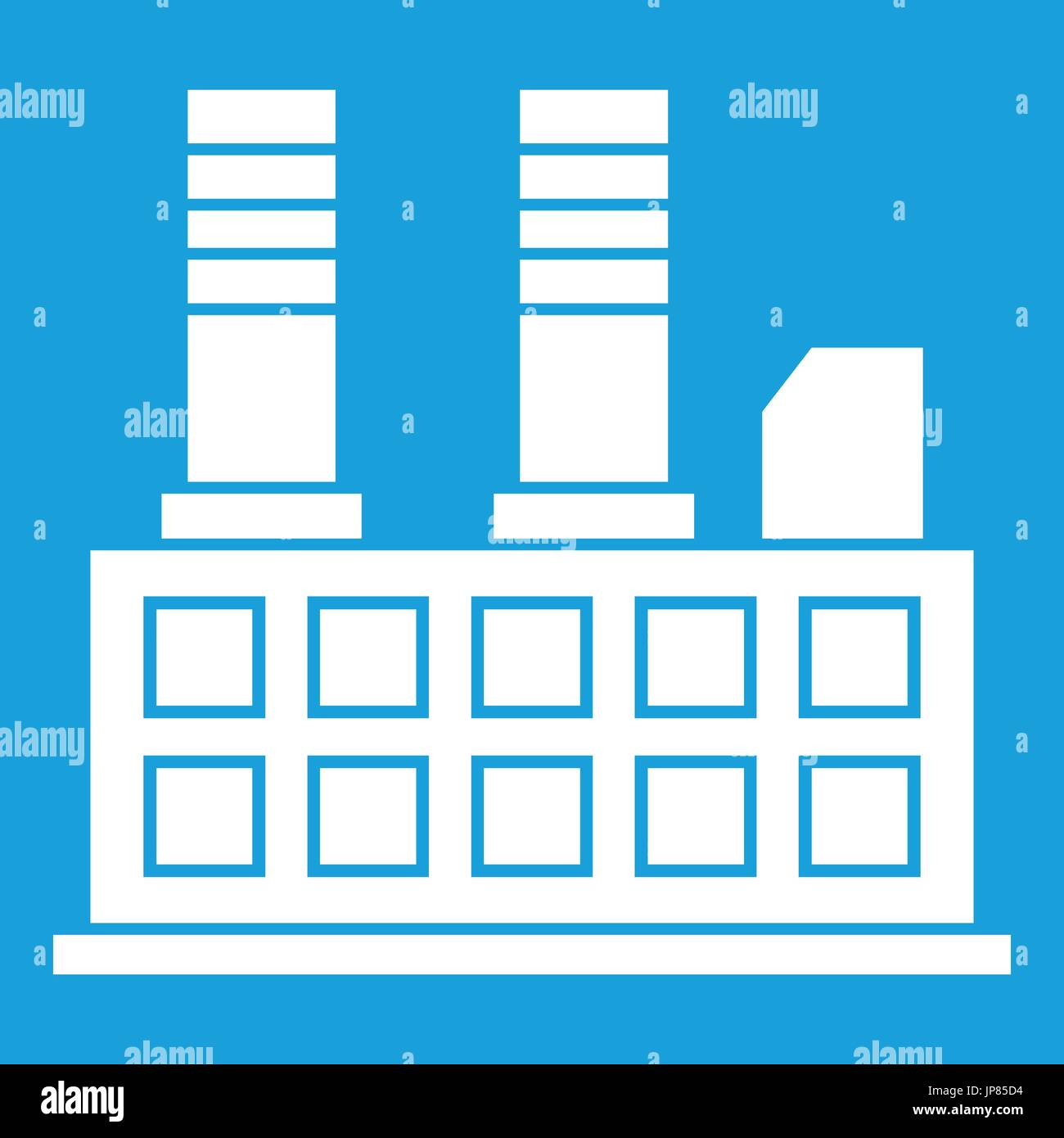 Factory building icon white Stock Vector Image & Art - Alamy