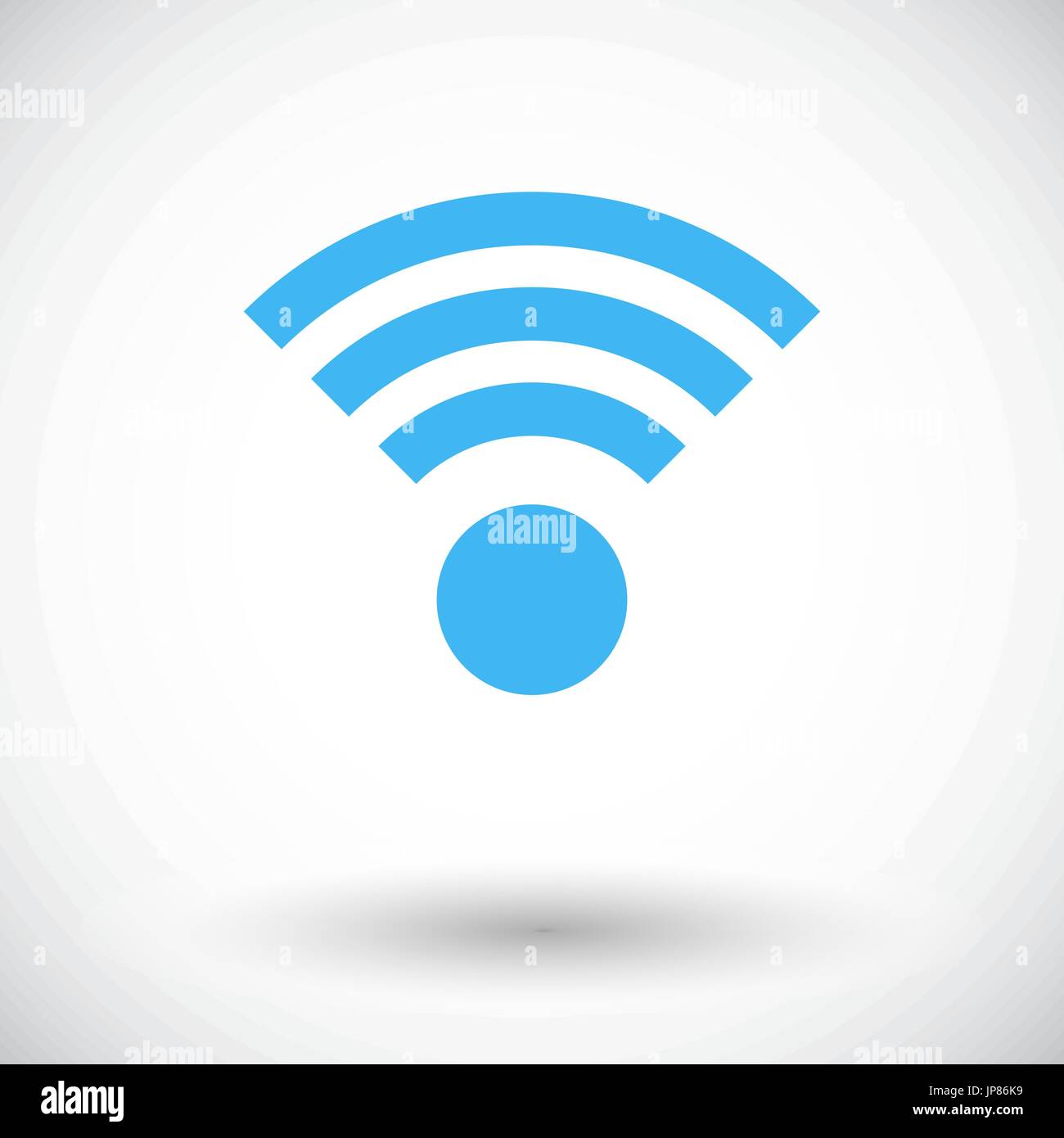 Wireless. Single flat icon on white background. Vector illustration ...