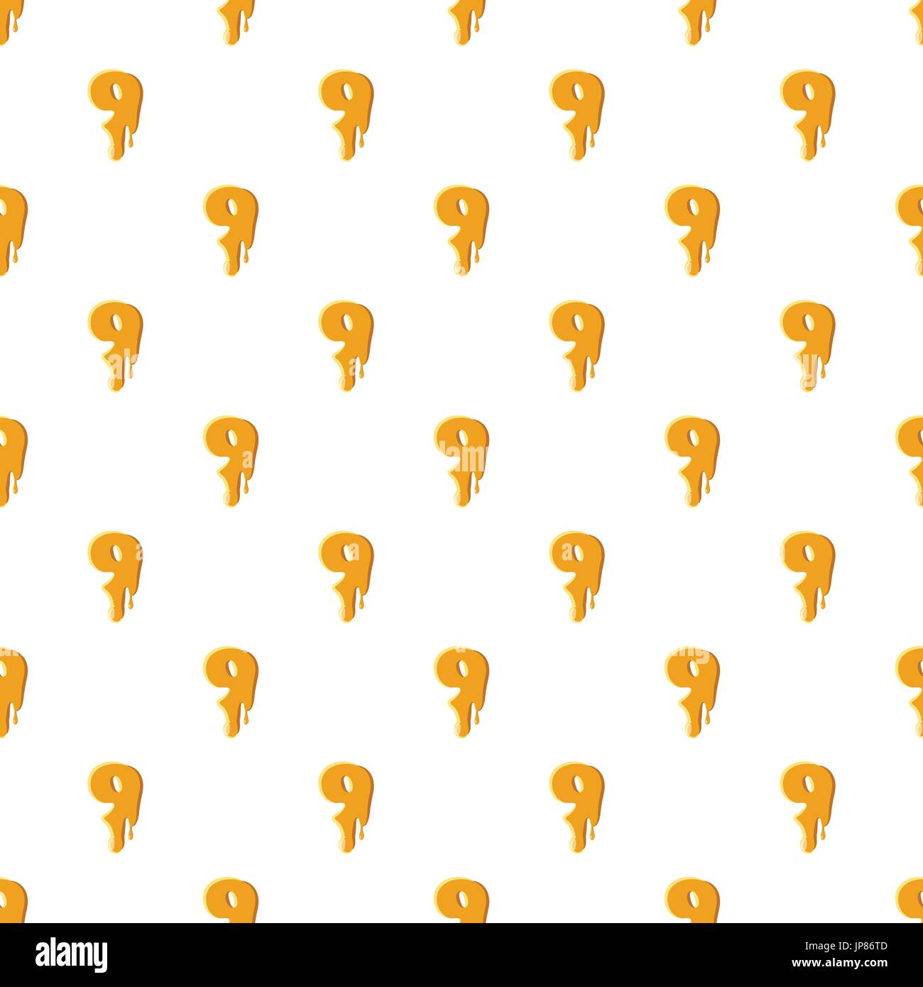 Number 9 from honey pattern Stock Vector Image & Art - Alamy