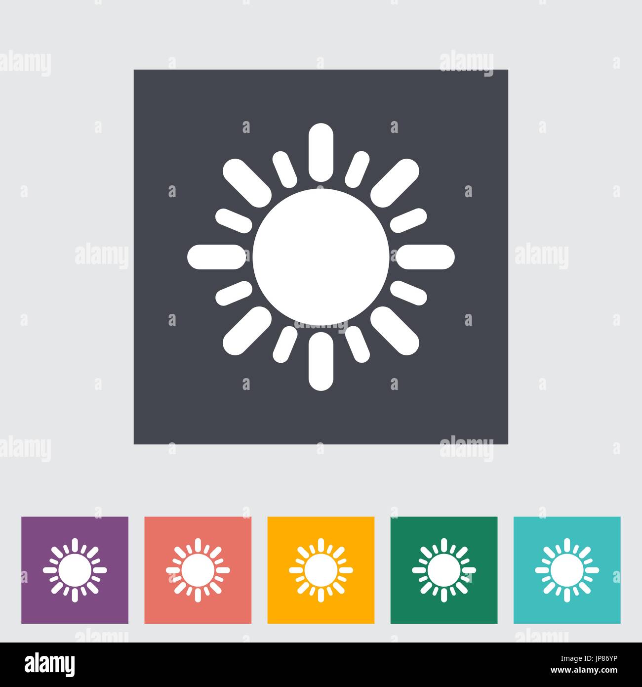 Sun flat icon. Single icon. Vector illustration Stock Vector Image ...