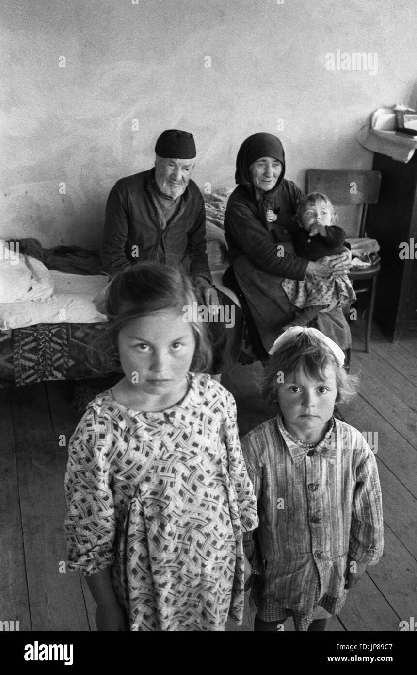 Residents of a remote village in the Caucasus Mountains, in Soviet ...