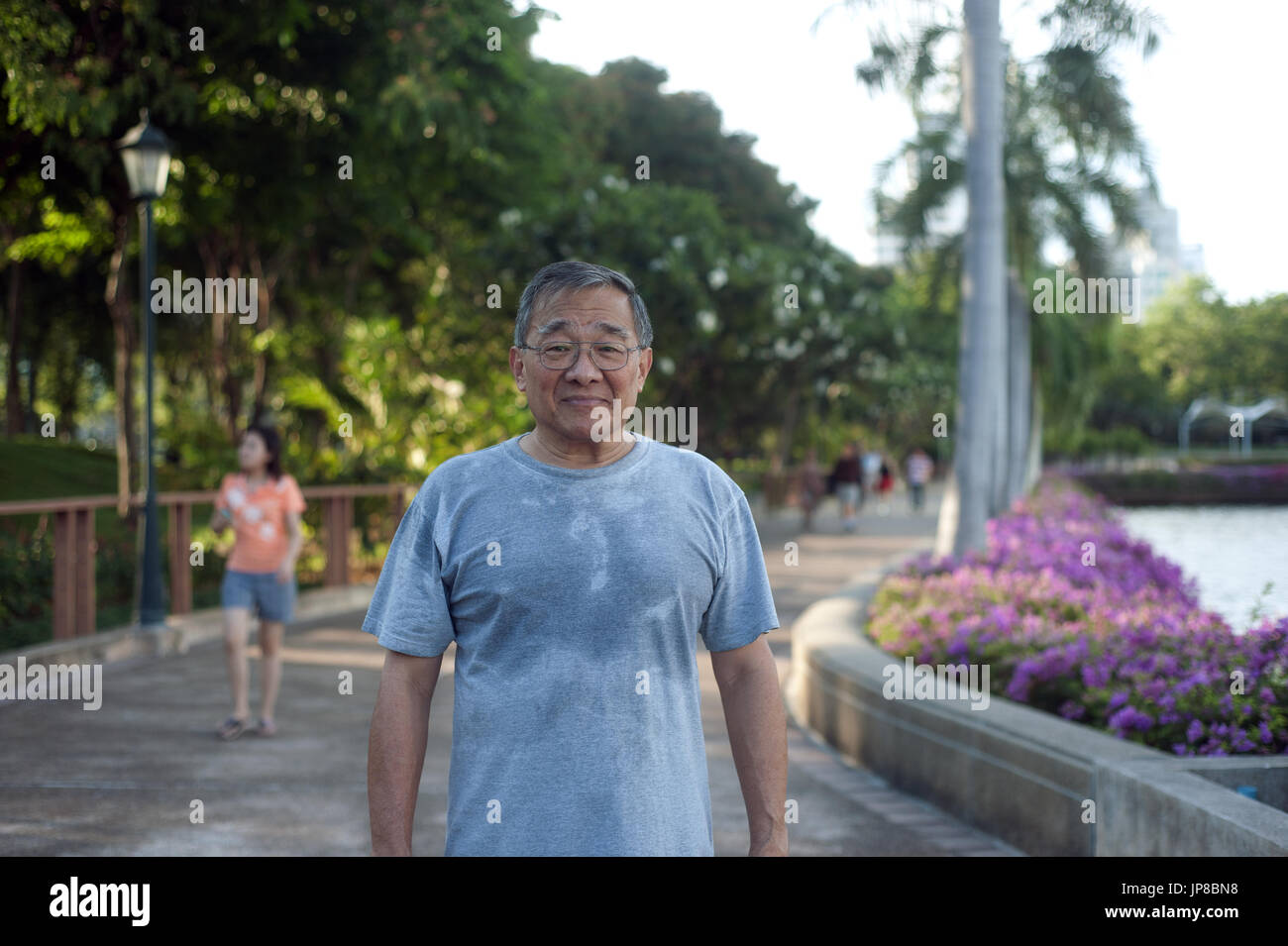 Bangkok, Thailand - Portrait of a runner Stock Photo