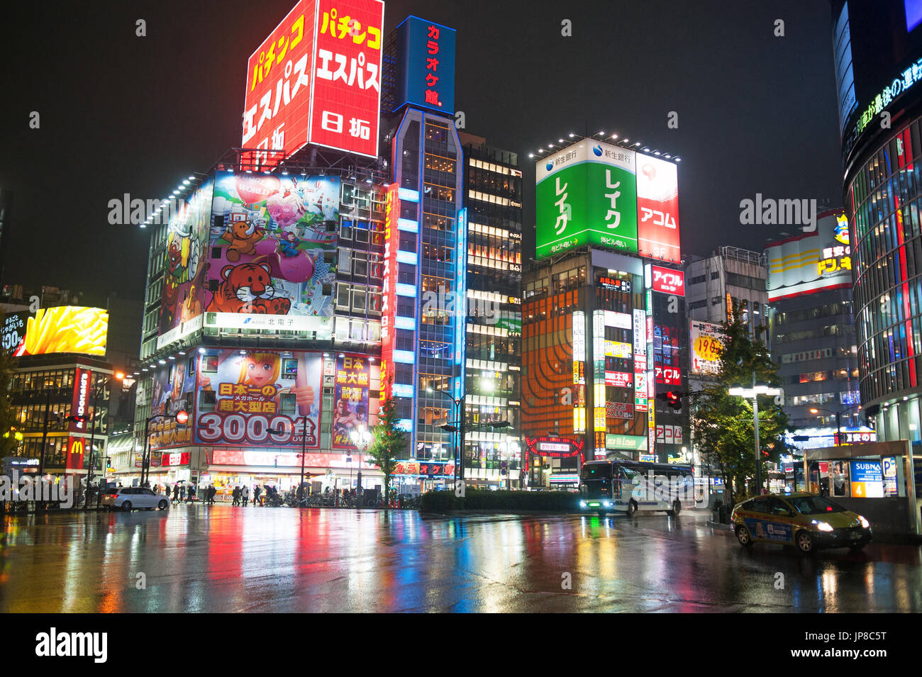 Tokyo, Japan - Shinjuku district night Stock Photo