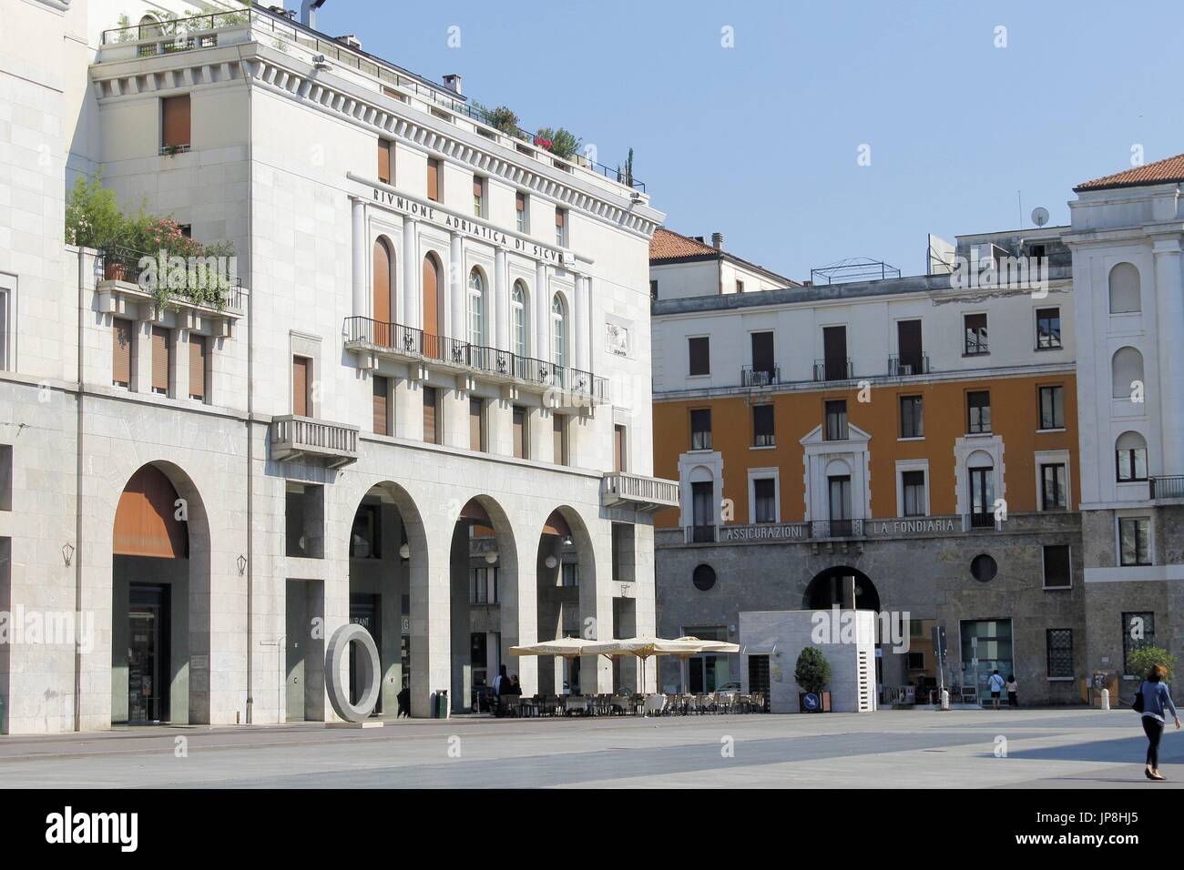 Brescia piazza della vittoria lombardy hires stock photography and