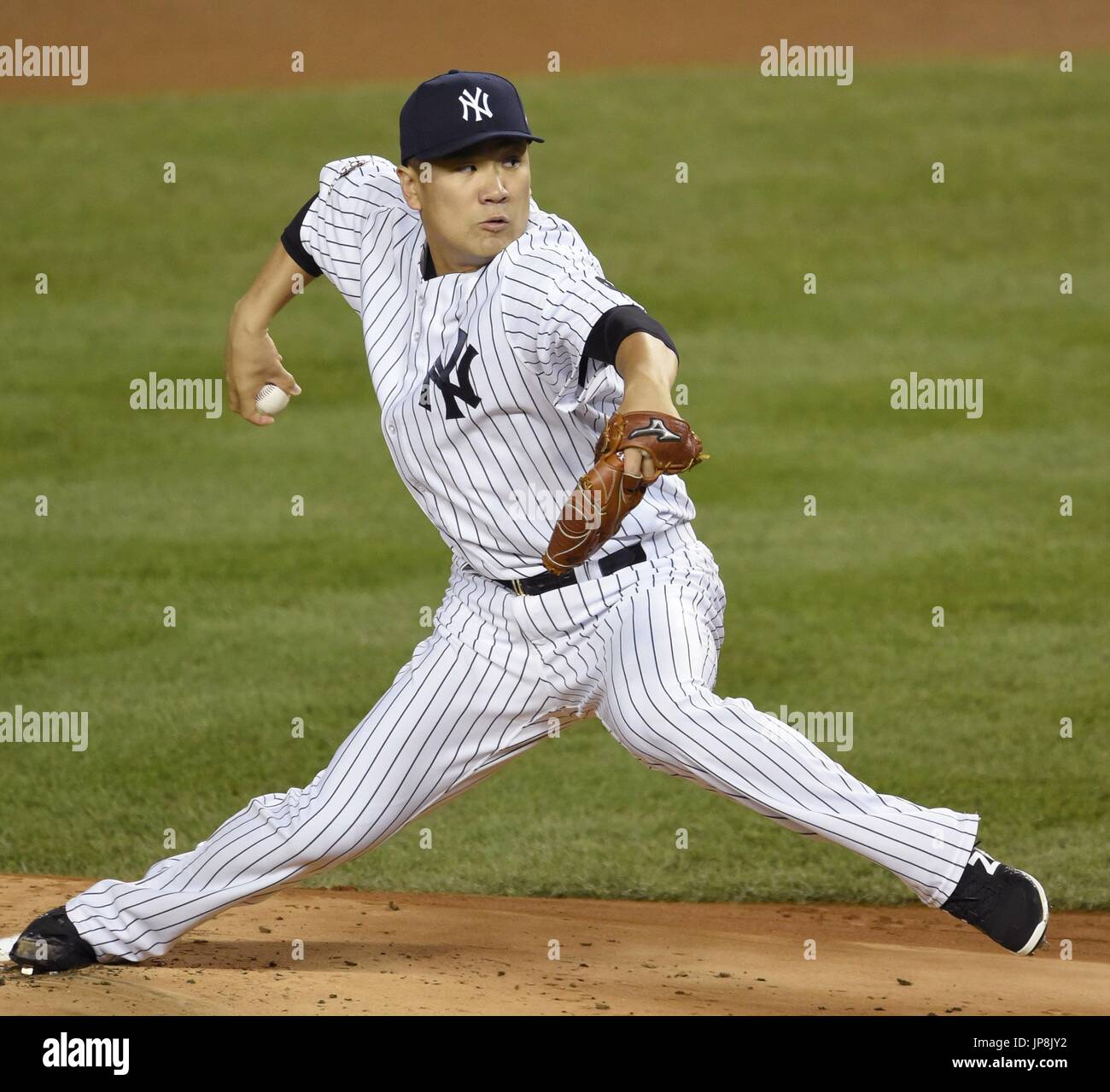 New York Yankees pitcher Masahiro Tanaka starts the American League