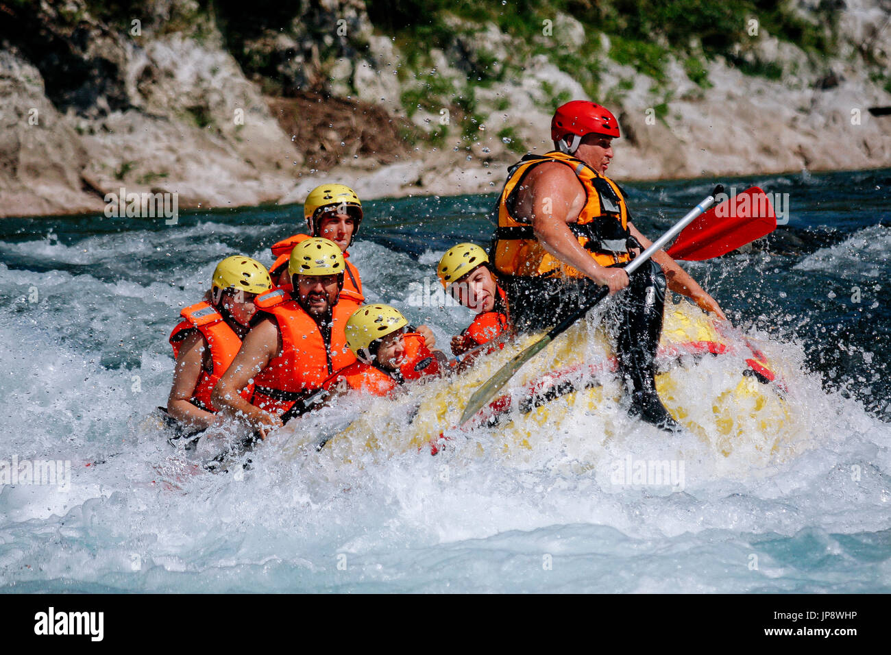 Whitewater rafting wetsuit hires stock photography and images Alamy