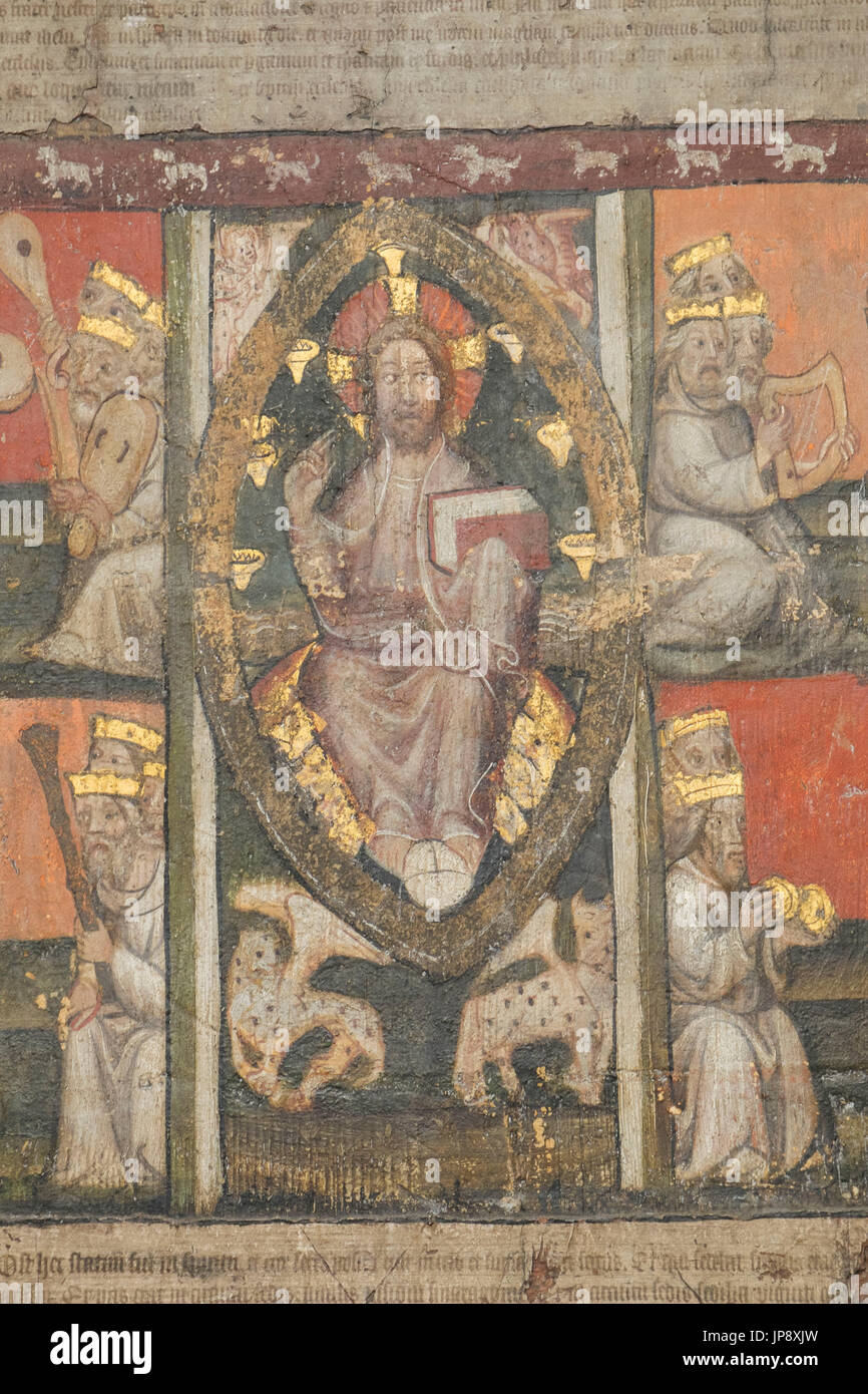 England, London, Westminster Abbey, The Chapter House, Wall Paintings