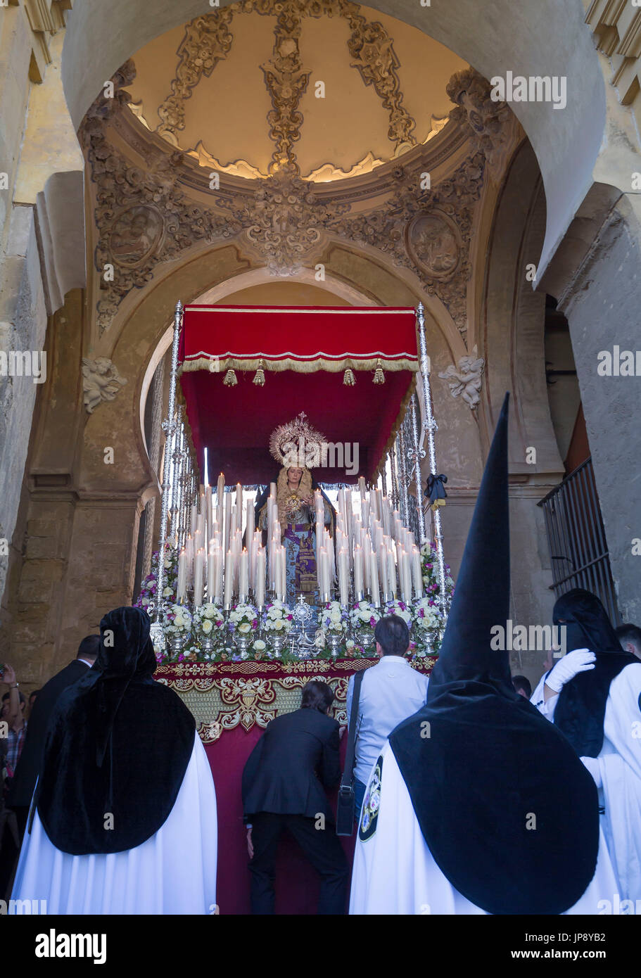 Spain, Andalucia Region, Cordoba City, Holy week parade Stock Photo