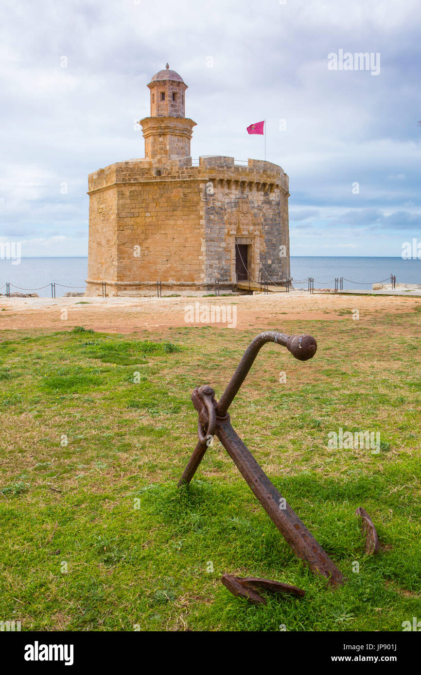 Spain, Balearic Islands, Menorca Island, Ciutadella City, Ciutadella Port, Sant Nicolau Castle, Stock Photo