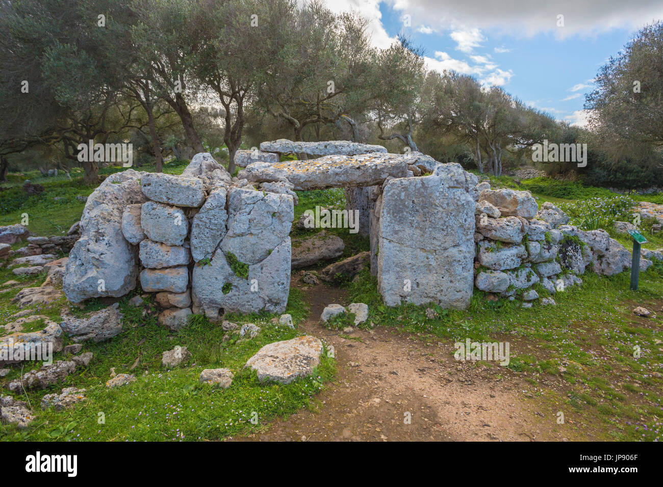 Spain, Balearic Islands, Menorca Island, Talati de Dalt, prehistoric remains, Stock Photo