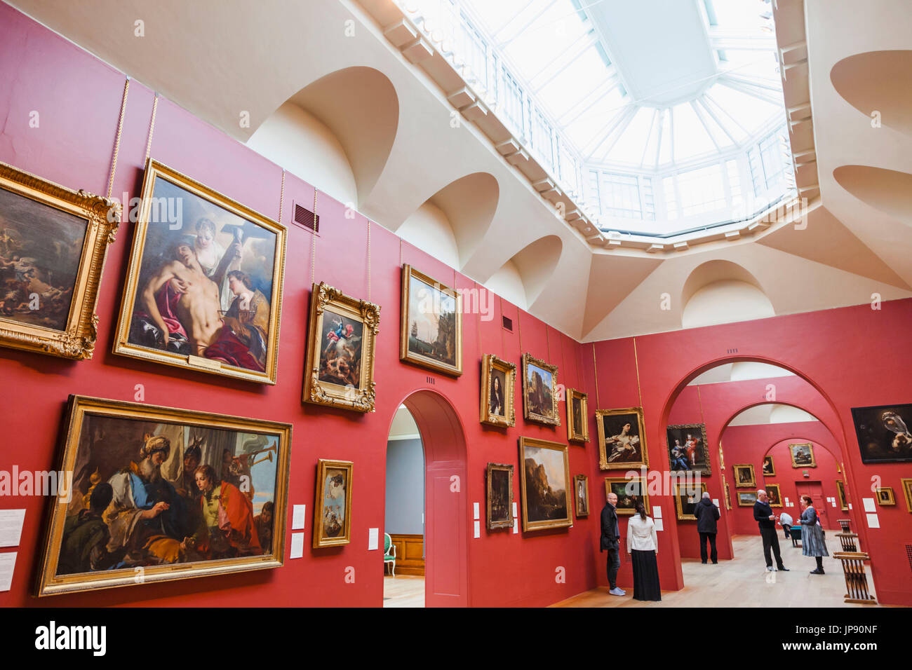 England, London, Dulwich, Dulwich Picture Gallery, Interior View Stock Photo