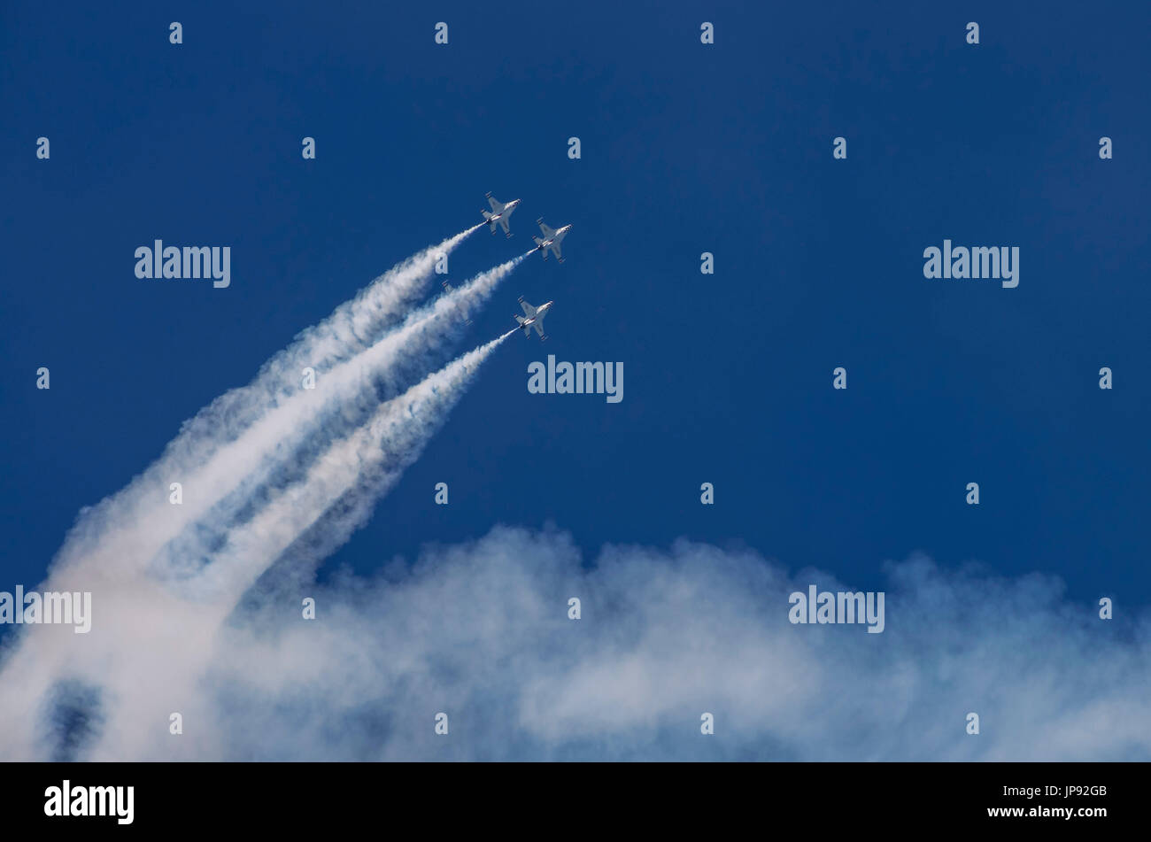 "The Thunderbirds", US Air Force Acrobatic Team, Stock Photo