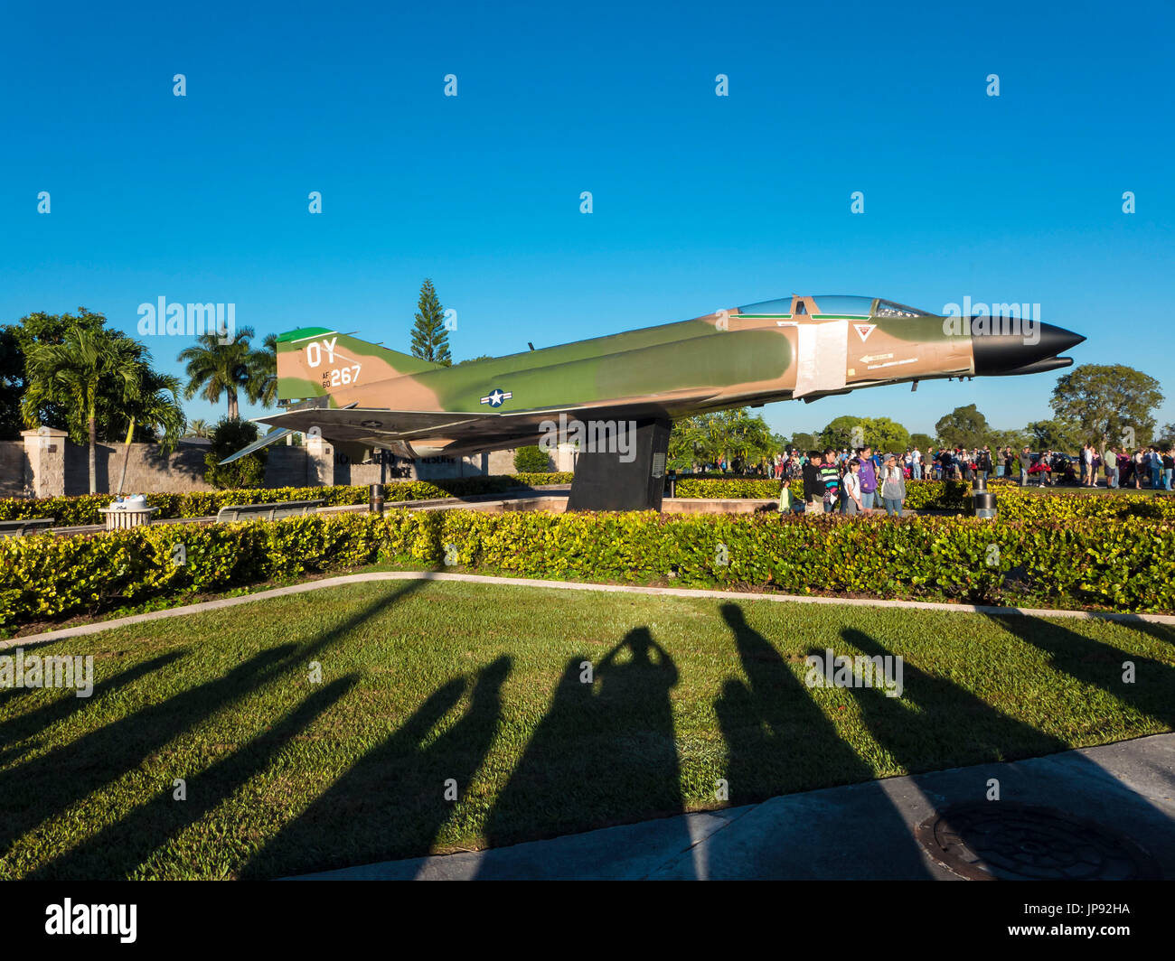 Entrance to the air force base at homestead hires stock photography