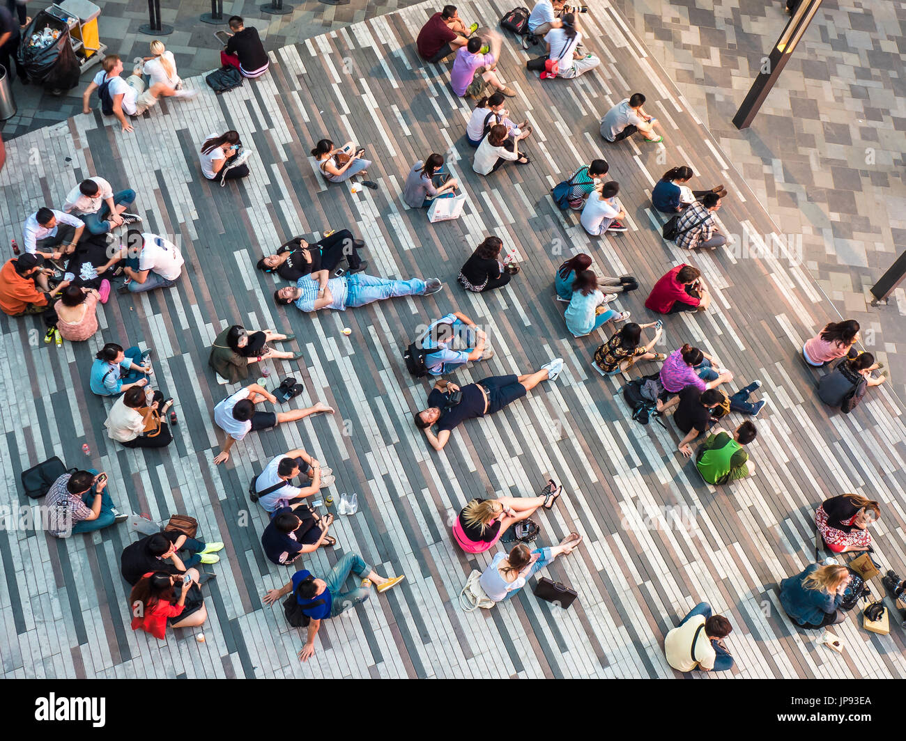 'The Village' Shopping Center, Sanlitun Street, Beijing, China Stock Photo