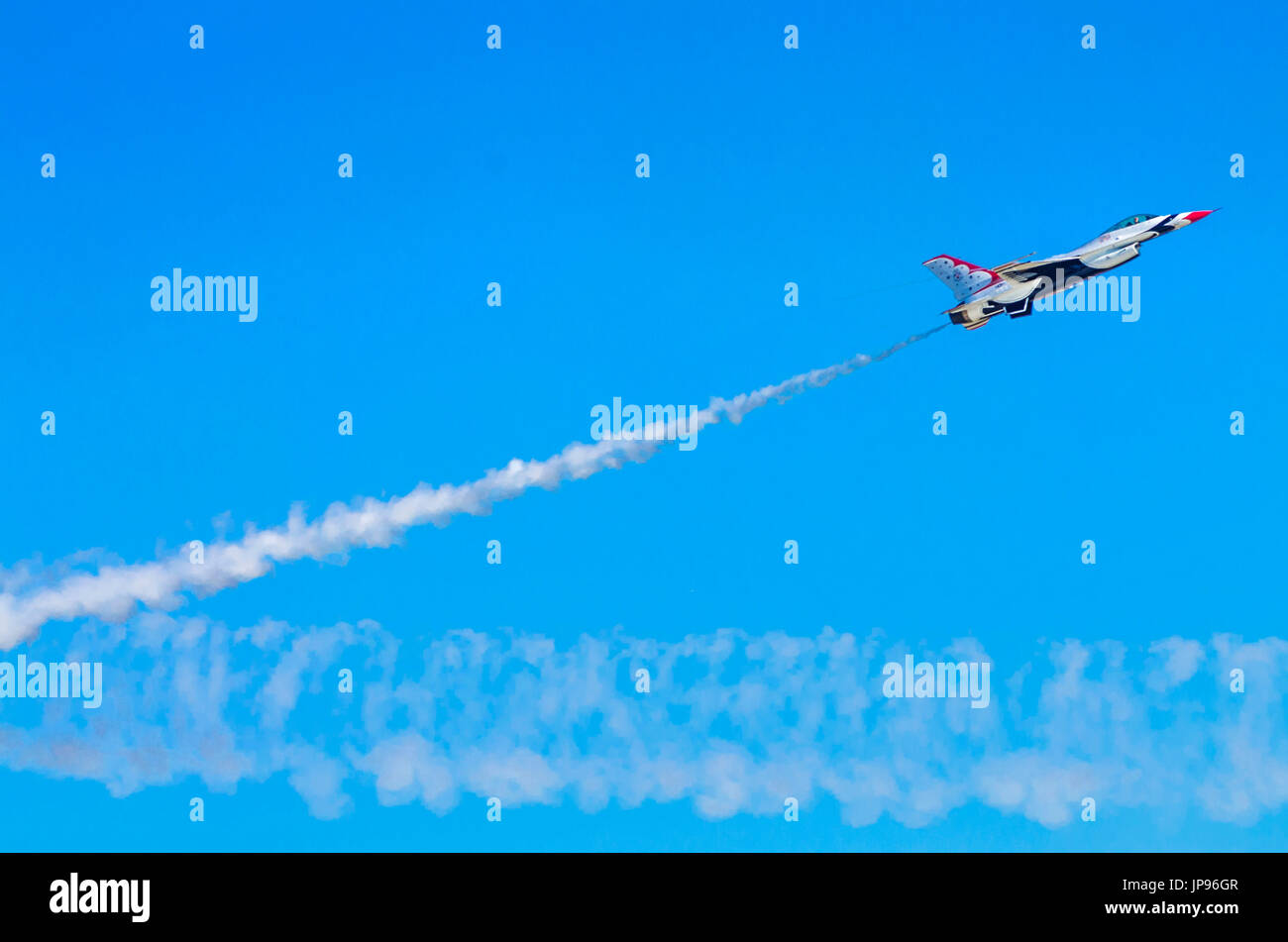 'The Thunderbirds', US Air Force Acrobatic Team, Stock Photo