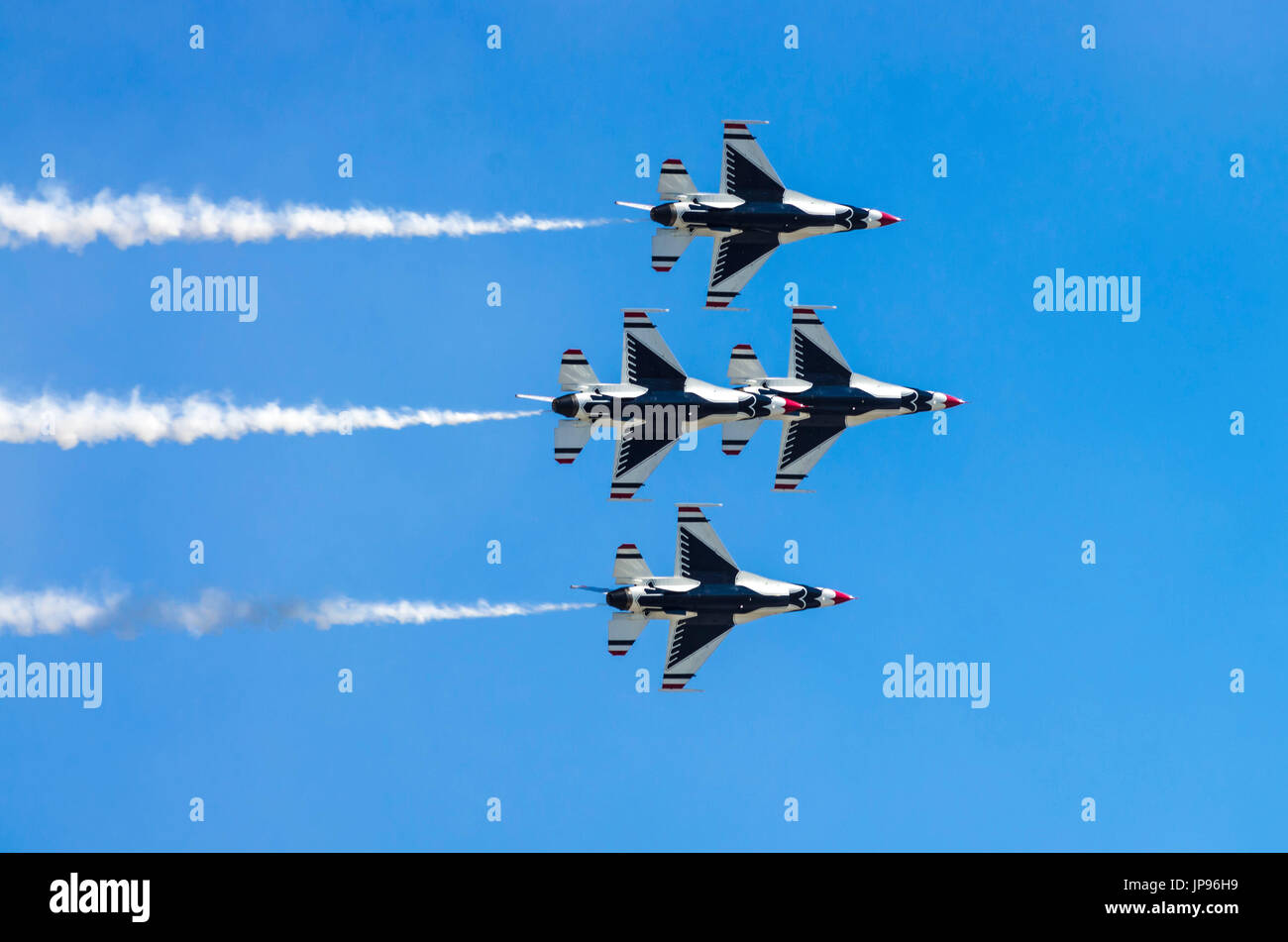 'The Thunderbirds', US Air Force Acrobatic Team, Stock Photo