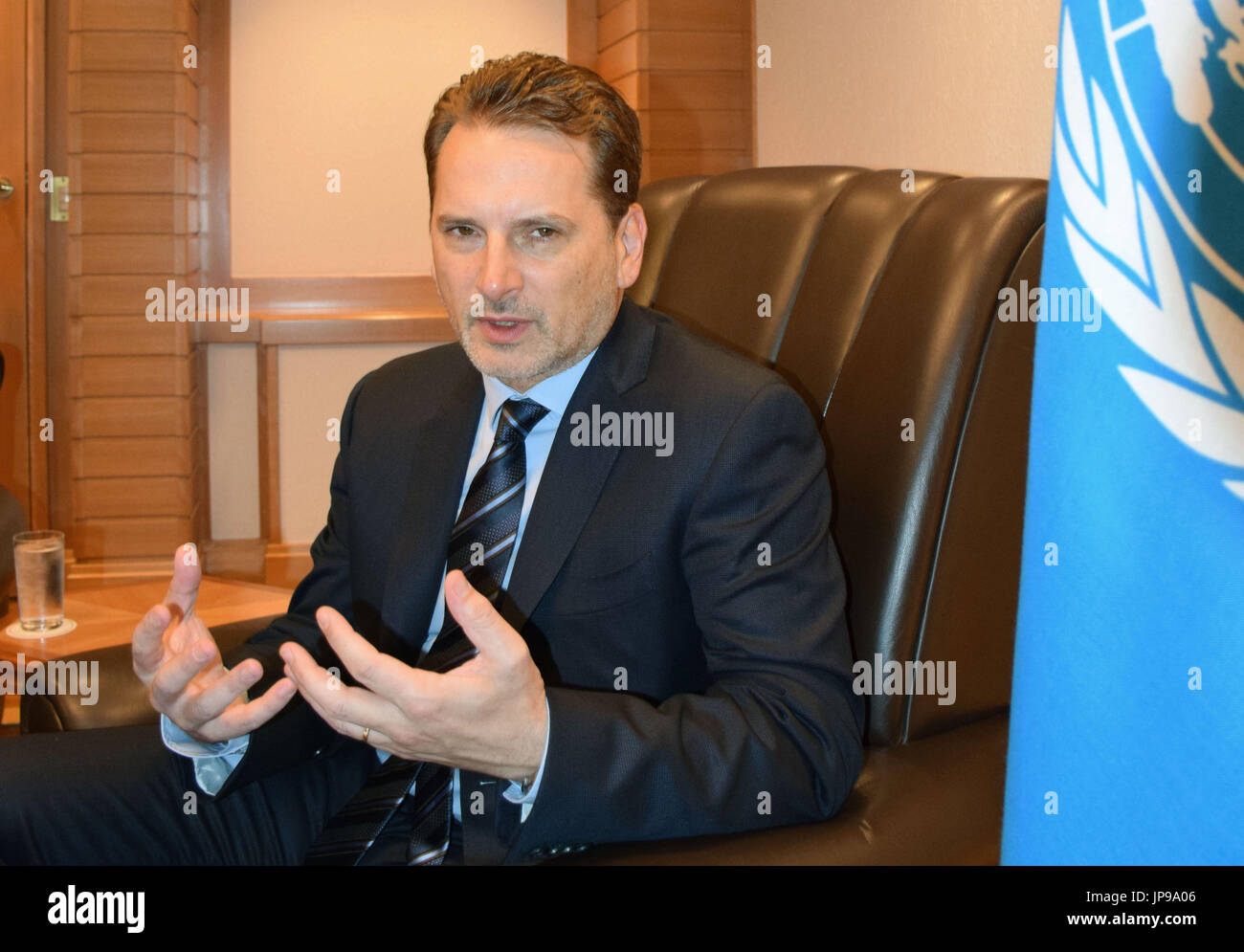 Pierre Krahenbuhl, commissioner general of the United Nations Relief ...