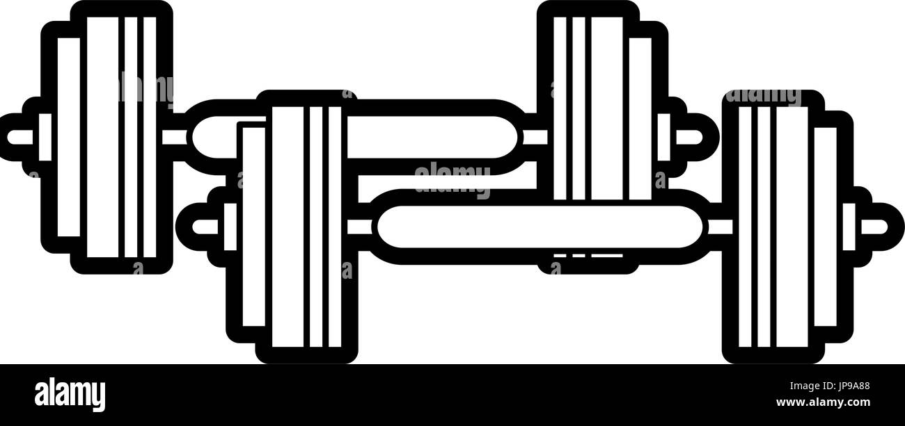 dumbbell vector illustration Stock Vector Image & Art - Alamy