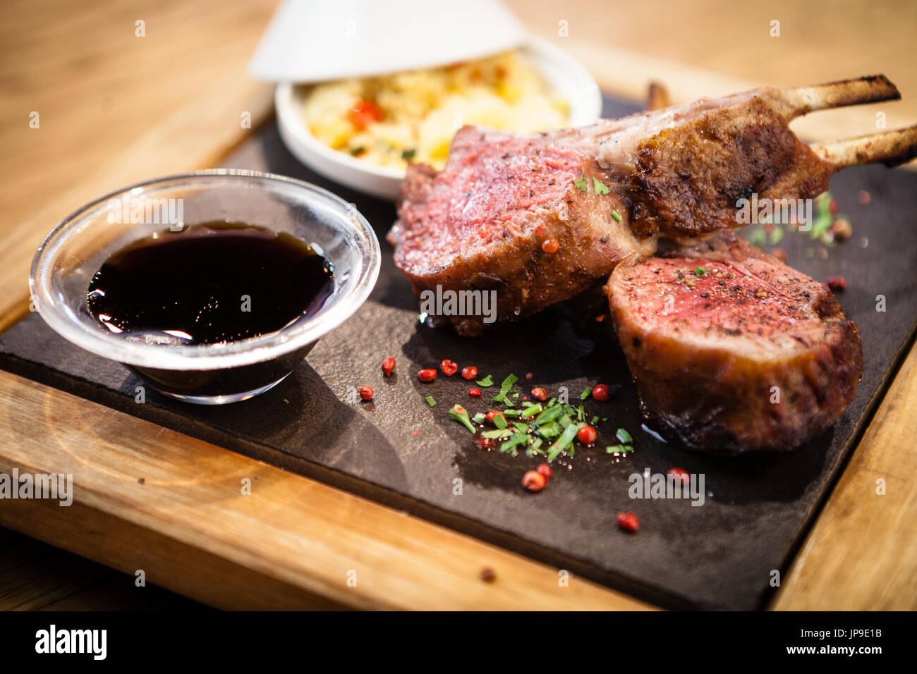 Rack of New Zealand lamb Stock Photo Alamy