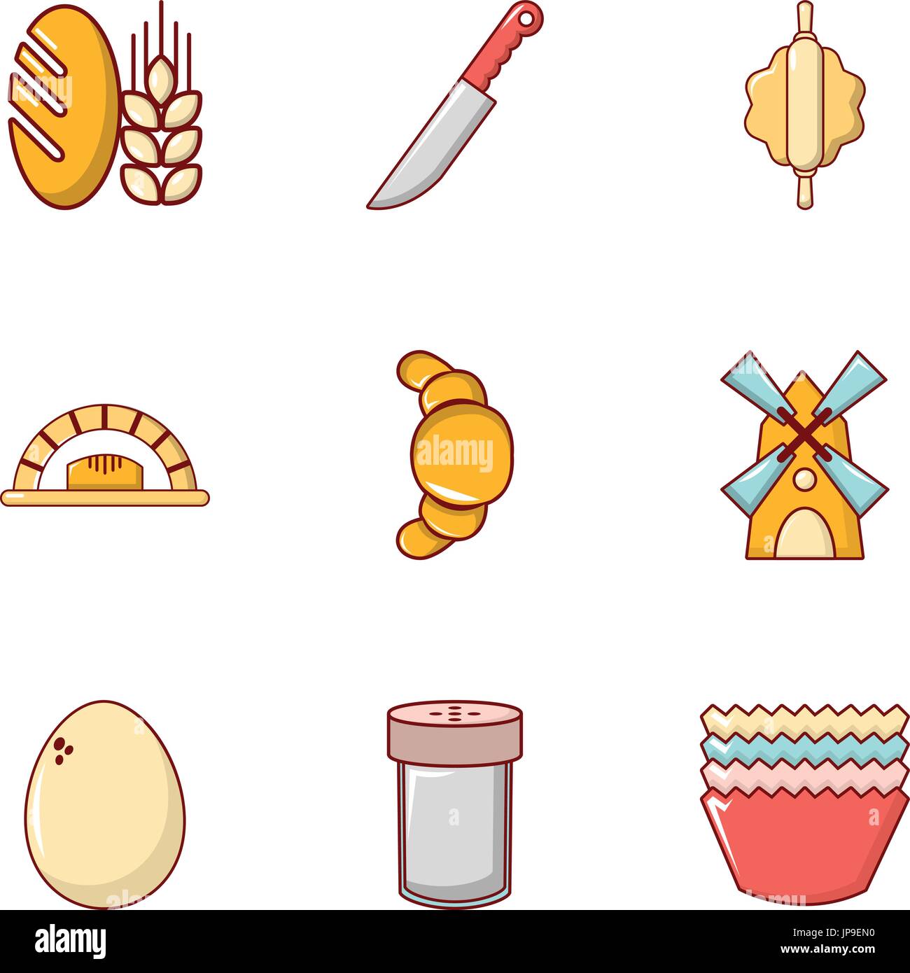 Cooking icons set, flat style Stock Vector Image & Art - Alamy