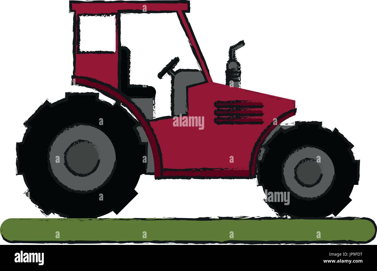 Tractor vector illustration Stock Vector Image & Art - Alamy