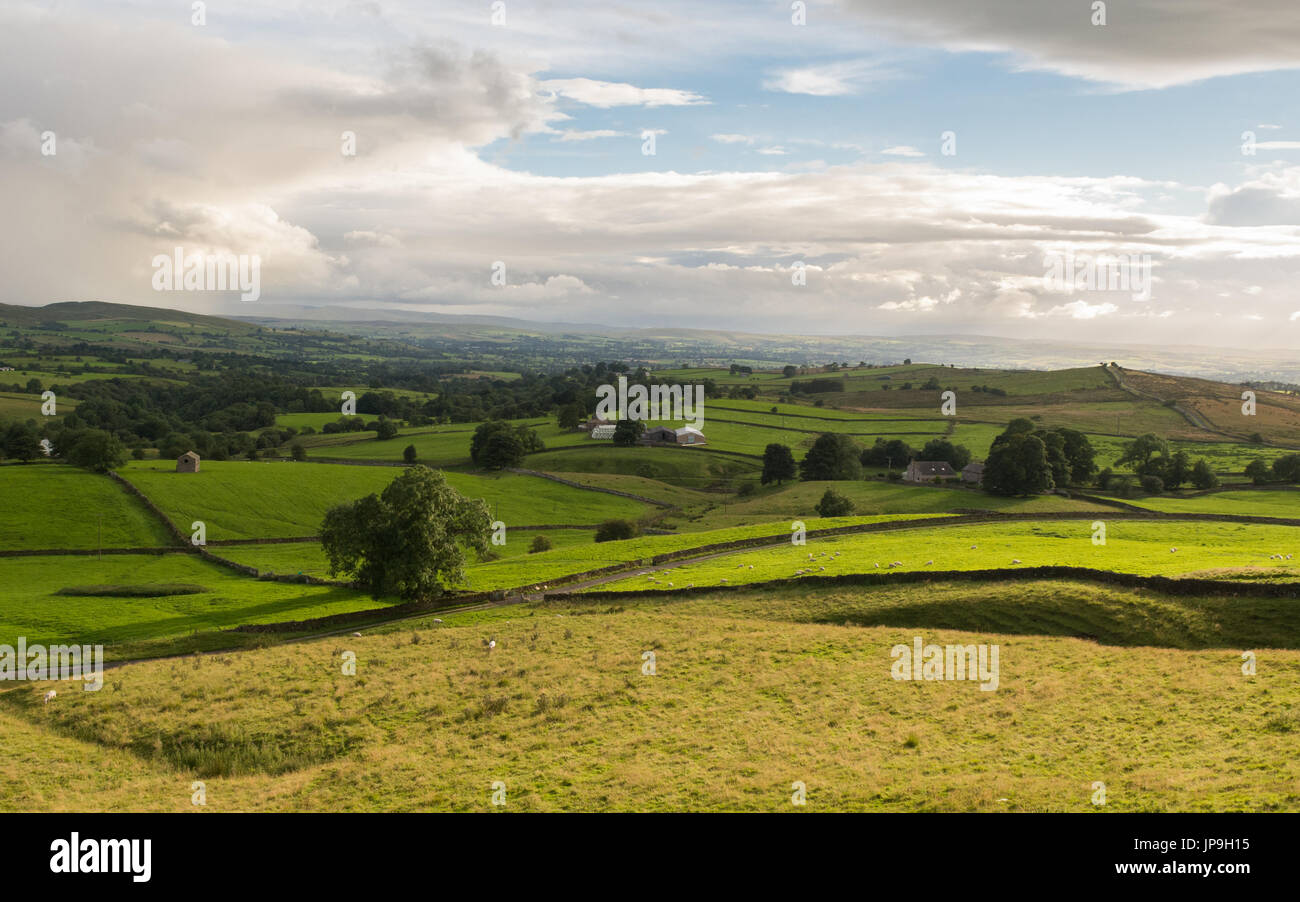 Northern England landscape view - Stainmore, Cumbria, England, UK Stock Photo