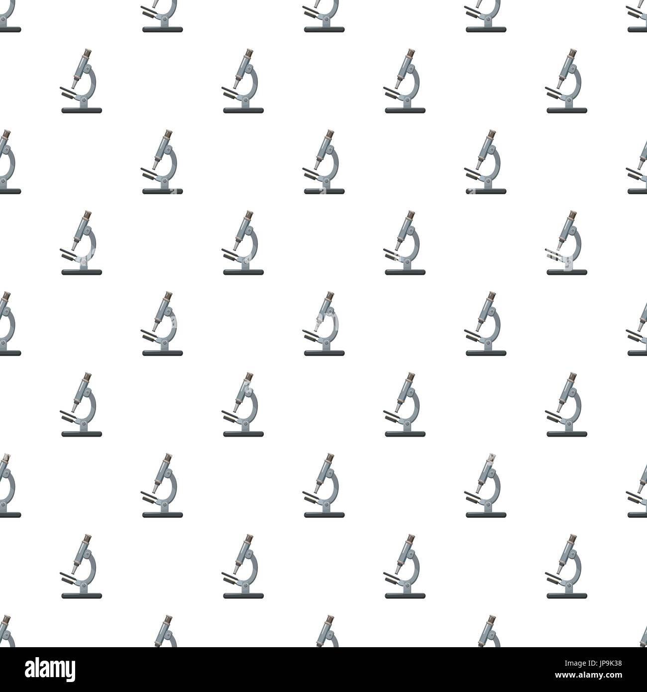 Microscope pattern seamless repeat in cartoon style vector illustration ...