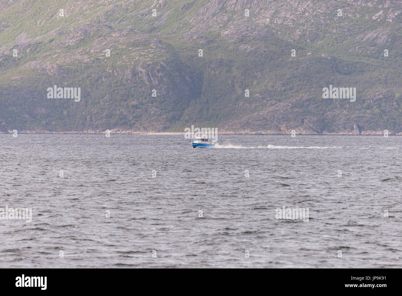 boat blue ocean drive driving Stock Photo Alamy