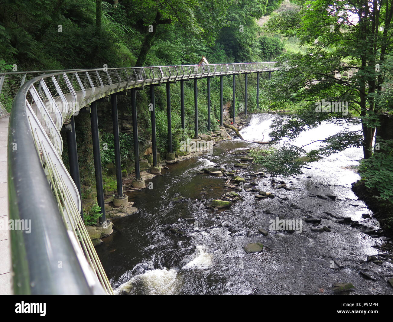 Millenium walkway New Mills UK Stock Photo, Royalty Free Image ...