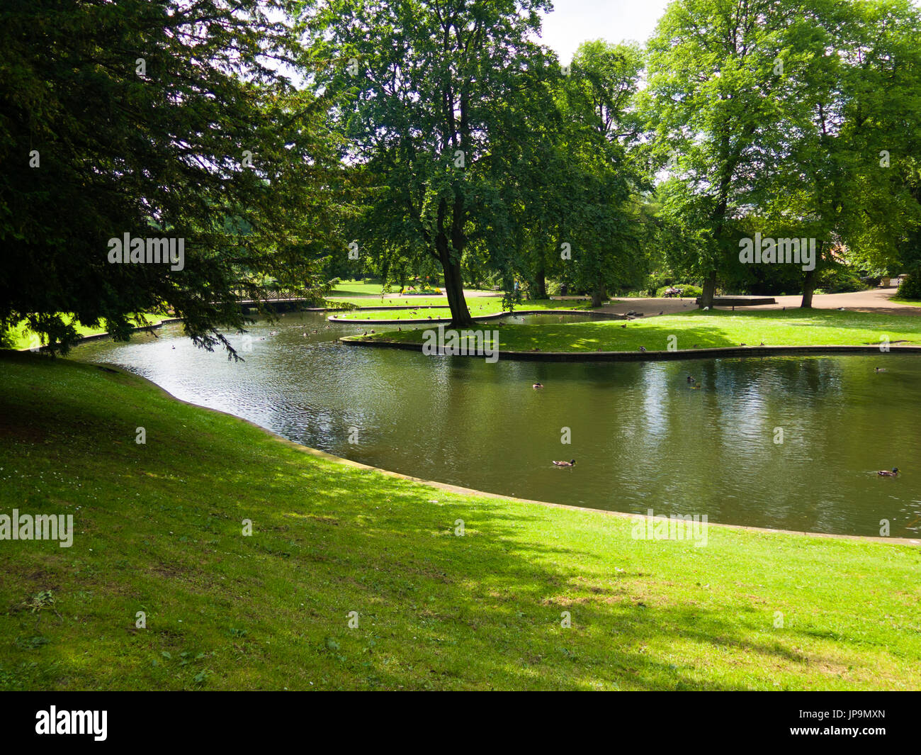 Buxton park gardens lake hi-res stock photography and images - Alamy