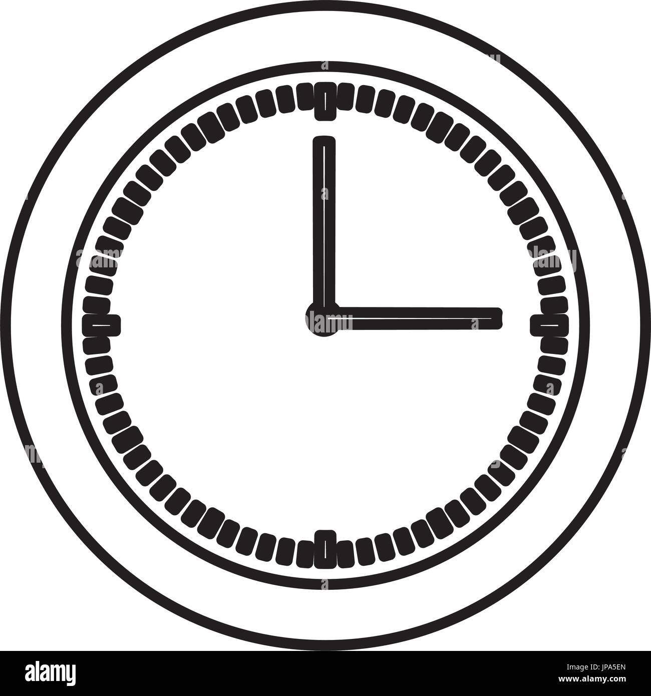 clock icon over white background vector illustration Stock Vector Image ...