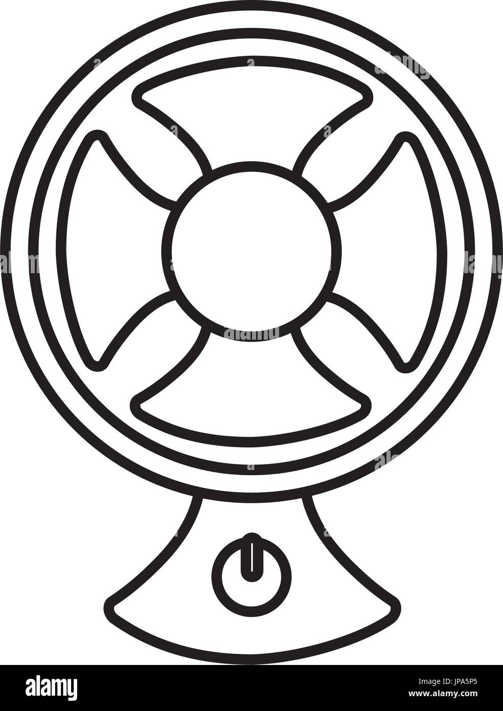 fan icon over white background vector illustration Stock Vector